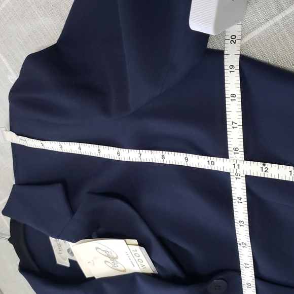 Nwt Essential Elements women's Blazer, Color Navy Blue, Size 10 - Picture 12 of 14